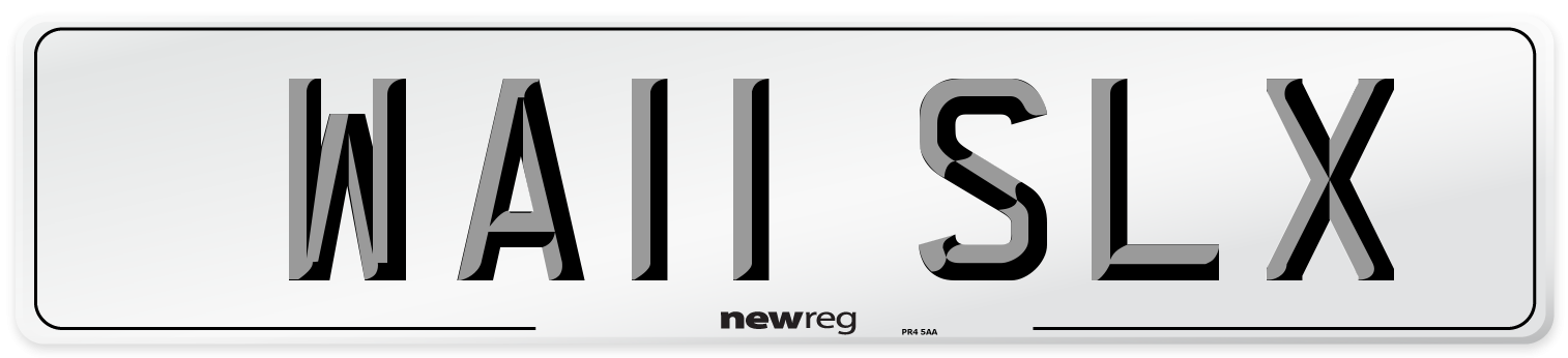 WA11 SLX Number Plate from New Reg